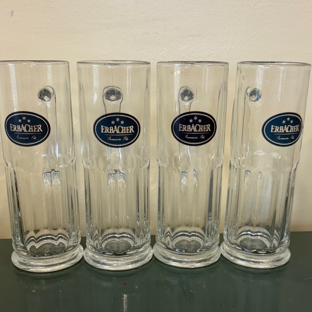 Erbacher Branded German Beer Mugs - Set of 4